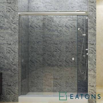 Euroglide Semi-Frameless Sliding Shower Screen (Straight Config)